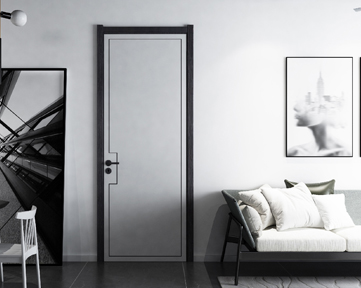 廠價直銷鑫順來X-2502簡歐實木復合烤漆門