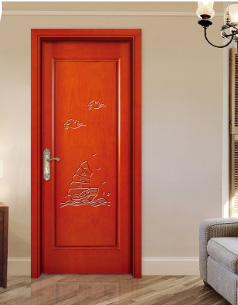 廠價直銷鑫順來XJS-1022雕花實木烤漆門