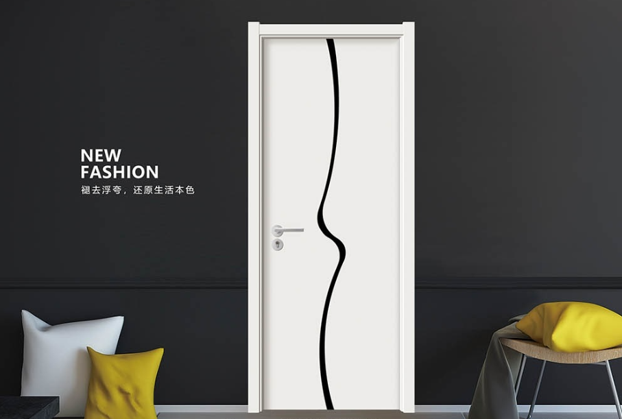 熱賣愉心X-4068雕花叉色實木烤漆門