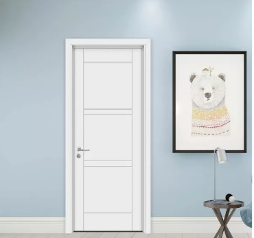 廠價直銷鑫順來X-2031平開白色實木烤漆門