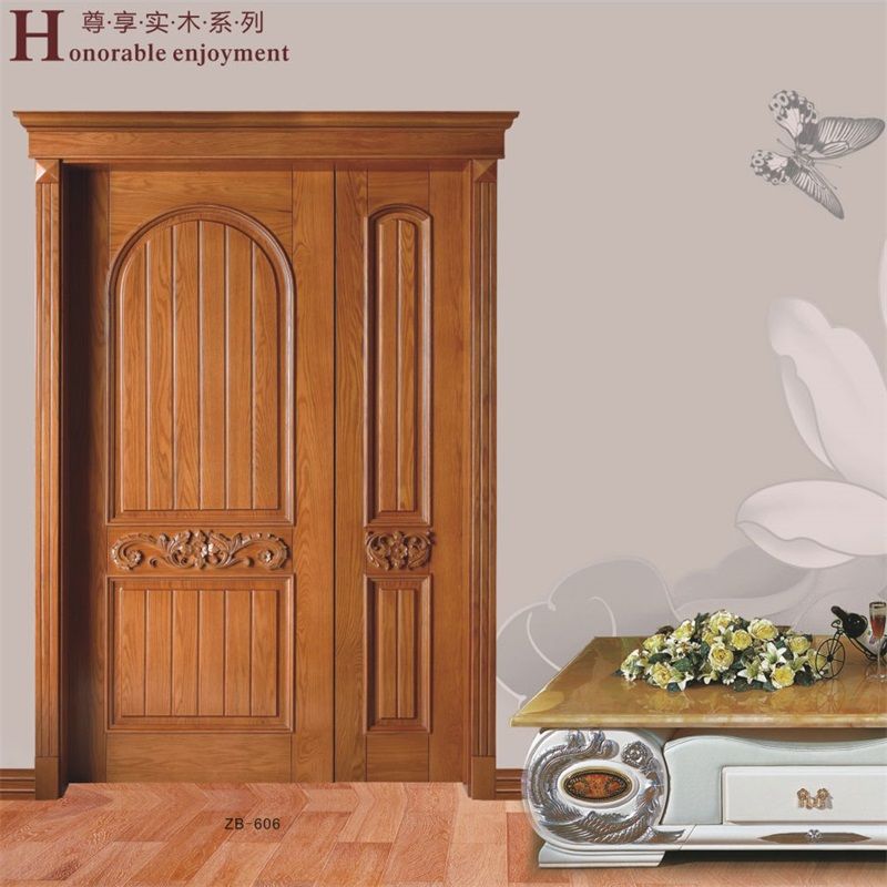 廠價直銷鑫順來X-6002平開外扣復古實木烤漆門