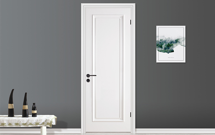 廠價直銷鑫順來X-6011平開外扣實木烤漆門