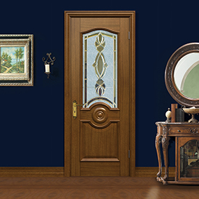 廠價直銷鑫順來X-6015平開外扣實木烤漆門