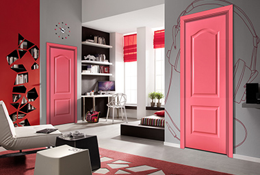 廠價直銷鑫順來X-6081平開實木烤漆門