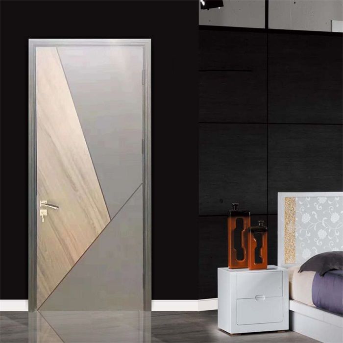 廠價直銷鑫順來X-6035平開拼貼條實木烤漆門