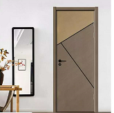 新品上市鑫順來X-8100平開拼貼實木烤漆門