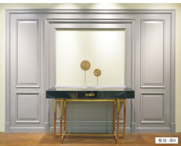 廠價直銷鑫順來木門品牌XSL-2110實色豪華電視墻