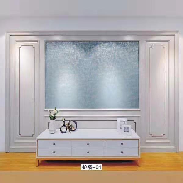 廠價直銷鑫順來XSL-2120實色鑲金屬條帶扣線豪華電視墻