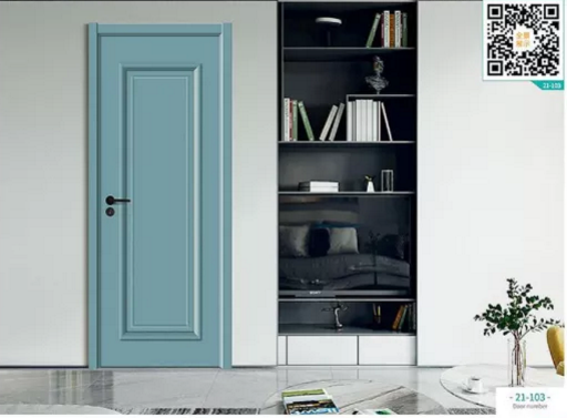 廠價新款鑫順來21-101掃碼豪華扣線地中海式木門，掃二維碼看裝修風(fēng)格