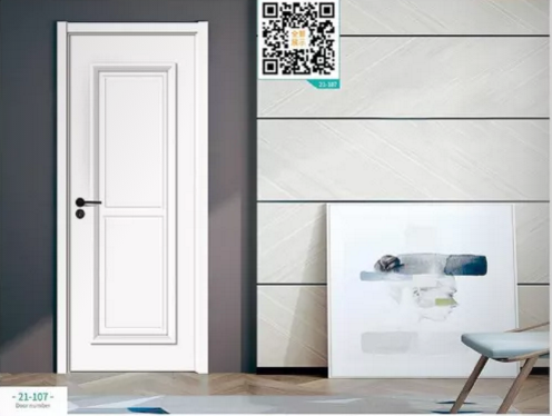 廠價新款鑫順來21-107掃碼豪華扣線木門，掃維碼看裝修風(fēng)格