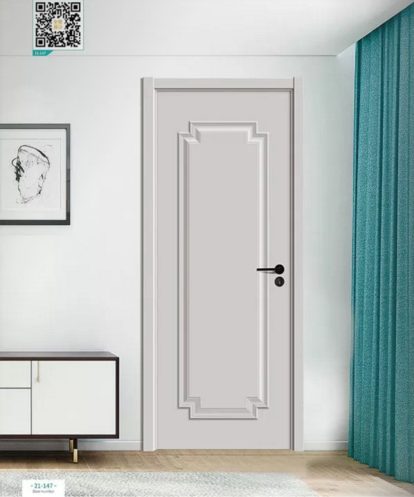 廠價新款鑫順來21-109掃碼帶扣線木門，掃二維碼看裝修風格