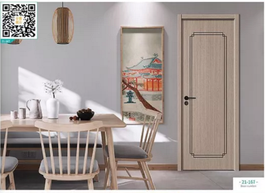 廠價新款鑫順來21-167掃碼輕奢木門，掃二維碼看裝修風(fēng)格