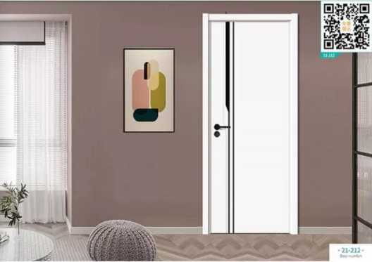 廠價新款鑫順來21-212掃碼叉色木門，掃二維碼看裝修風格